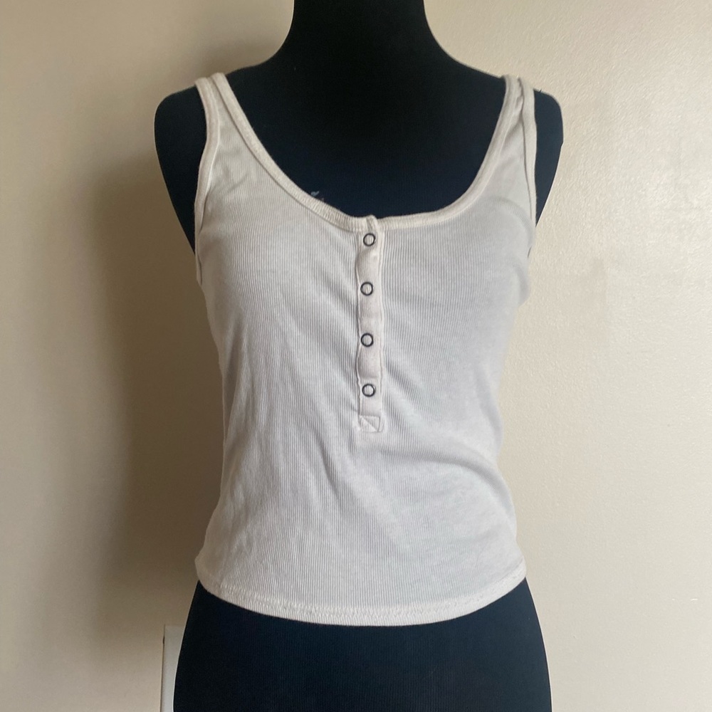 button down tank top